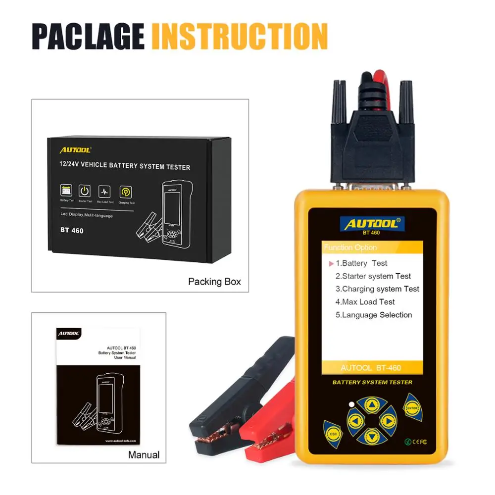 Autool Bt460 12v 24v Analyzer Equipment Online Laptop Automotive Power