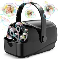 Пузырьковая машина автоматическая воздуходувка для детей на открытом воздухе портативная пузырьковая малышей с 4800 + большими пузырьками/мин 3