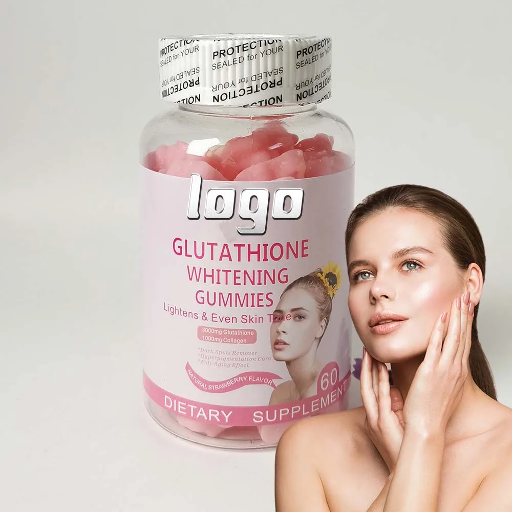 3000mg Whitening Beauty Skin Glutathione Collagen Gummy Lighten Smooth Skin  boost Immunity Gummies Supplements