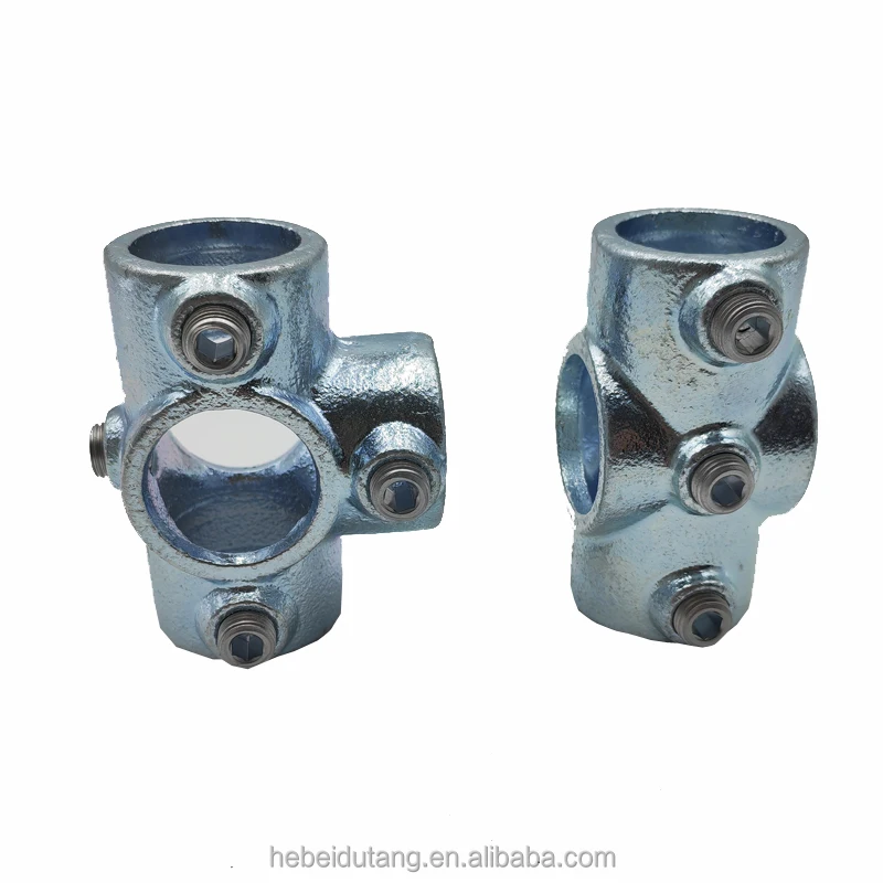 Strength Aluminum Pipe Clamp Fittings Structural Pipe Connector 90