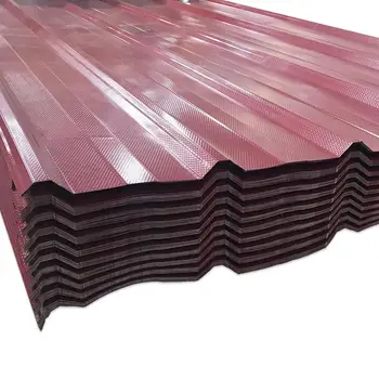 Heat resistance decorative corrugated carbon fiber pvc roof sheet 12 ft metal roofing panels iron color coated roofing sheet