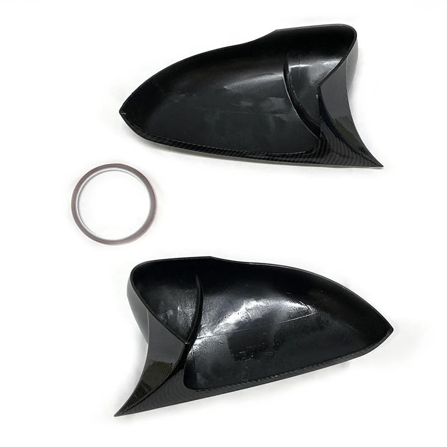 product tiypeor carbon look for vw volkswagen golf 6 rearview mirror cover caps case ox mirror guard covers exterior decoration trims-7