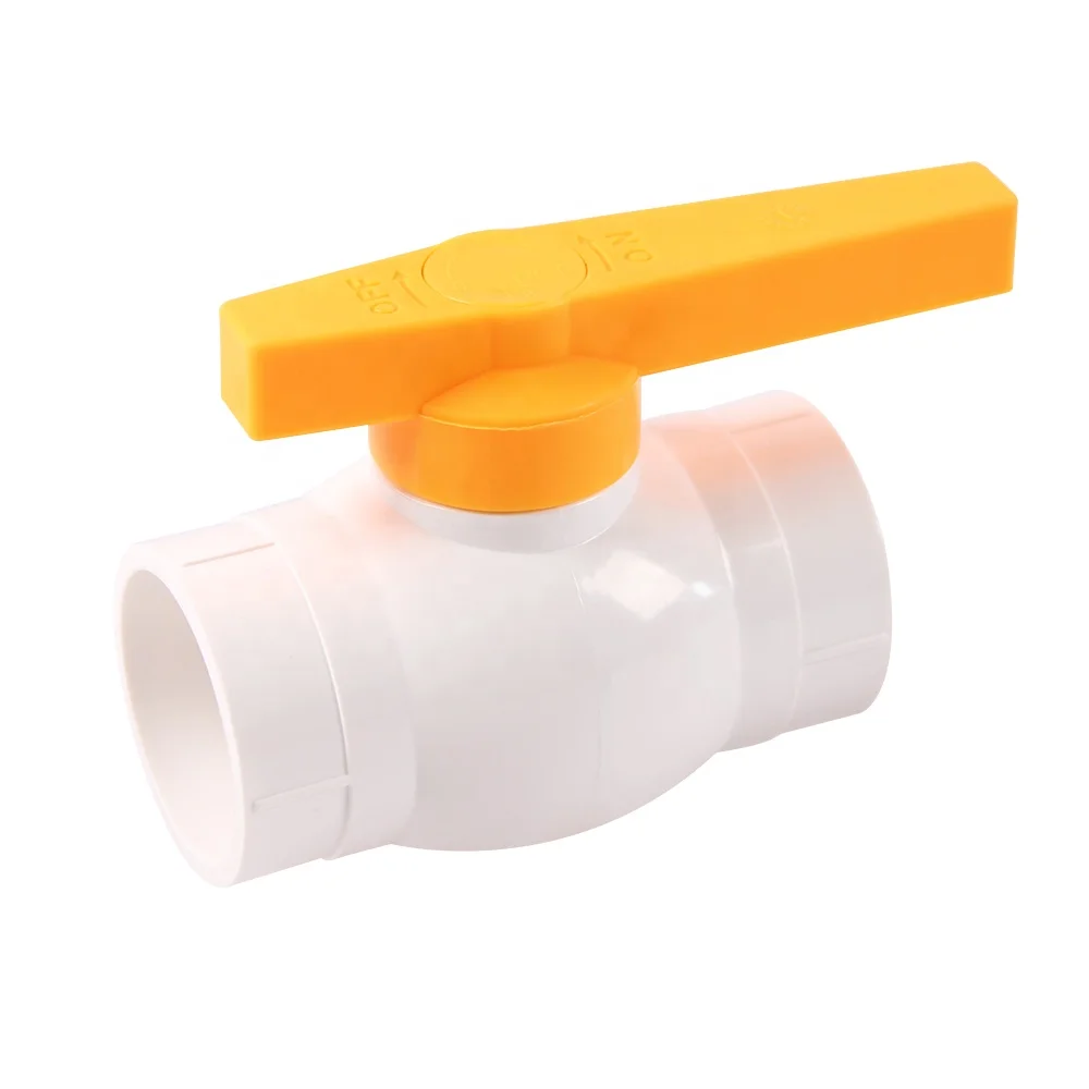 Ball stop cock valve plumbing material fitting pvc plastic compact ball valve 2 inch dn40