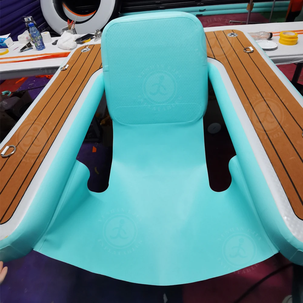 Floating Dock Boat Water Platform Luxury Motorized Lounge Chair Floats Deluxe Floating Outdoor