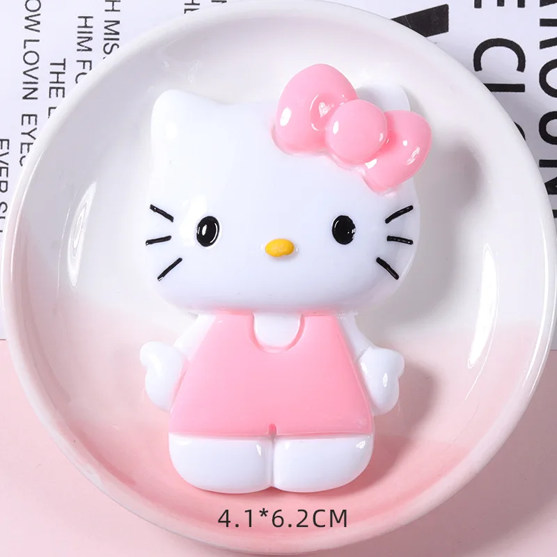 Big Size Matte Shinny Hello Kitty Resin Charms Diy Phone Case Hair Clip Decoration