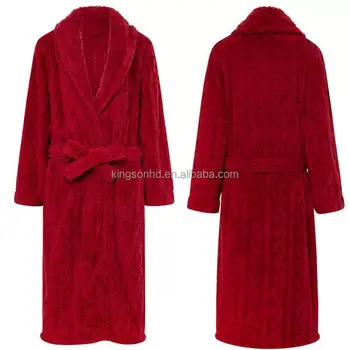 Women's Long Robe Soft Pajamas Warm Bathrobe Ladies Housecoat Nightgown with Hood