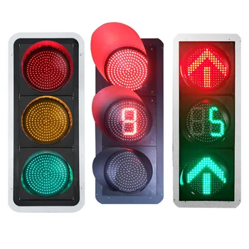 Fama Traffic IP65 Red Yellow Green Traffic Warning Light Intelligent LED Traffic Lights