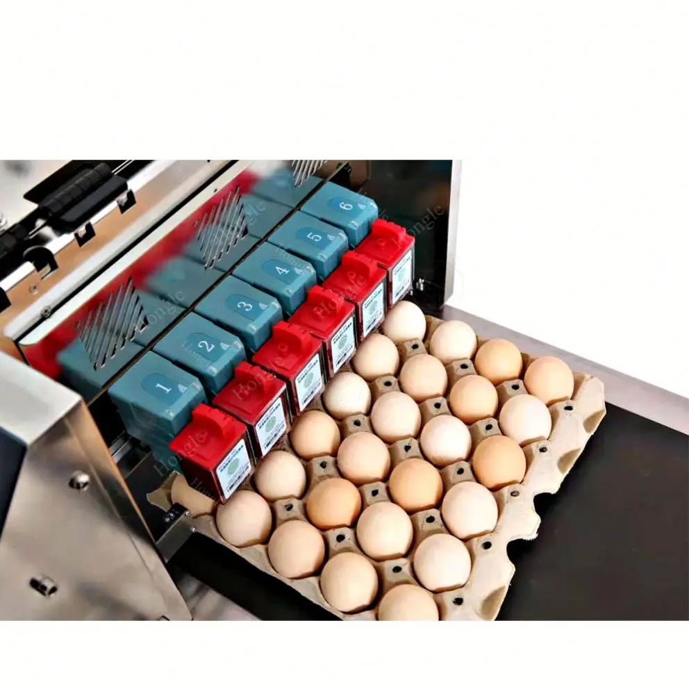High Quality Printer Automatic Stamping Inkjet Mark Eggs Expiry Date Printing Machine on Egg Price