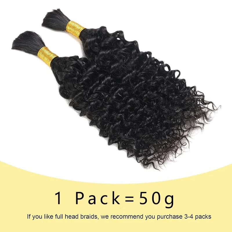 Capelli umani ricci sfusi per intrecciare_voghion.com