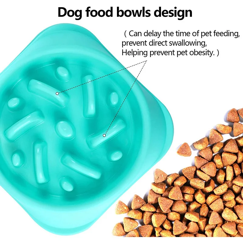 Wholesale Custom Antichoking Dog Food Bowl Slow Feeder Dog Bowl With