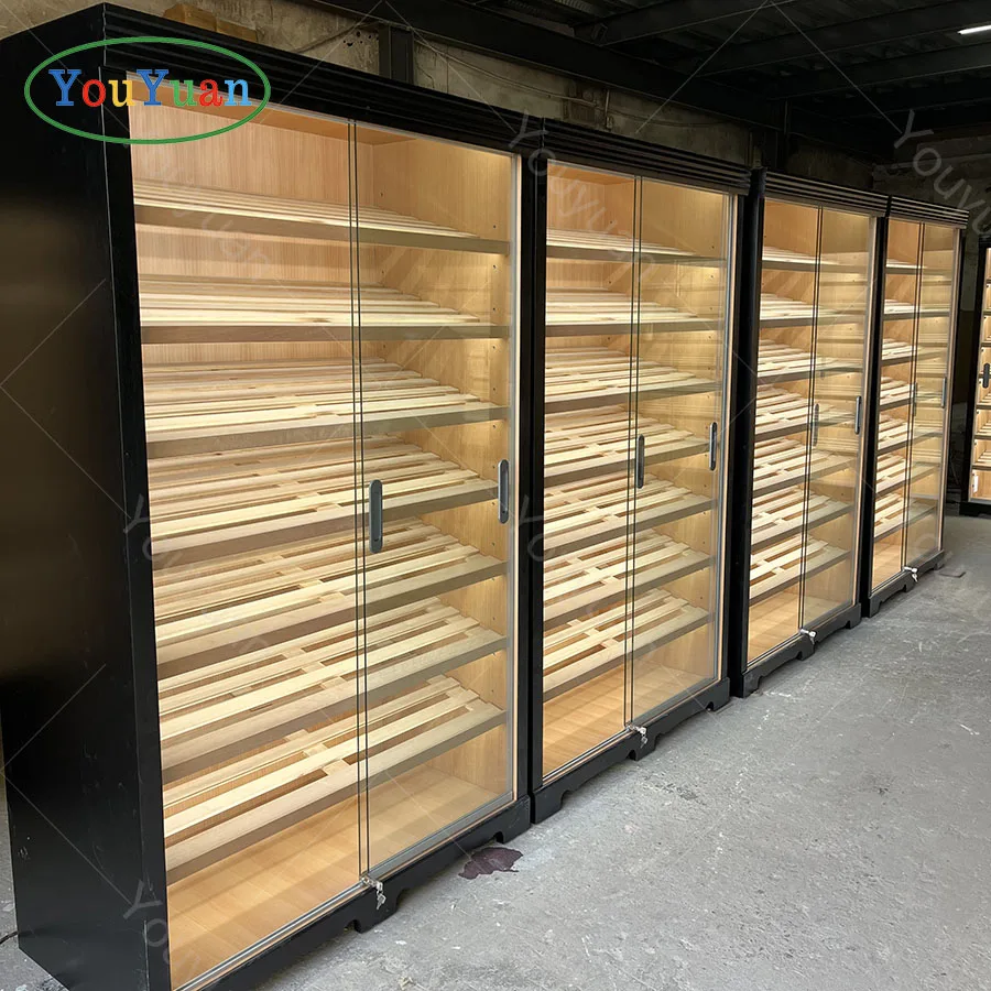 Lockable Cigar Humidor Cabinet for Cigar Lounge Furniture Display ...