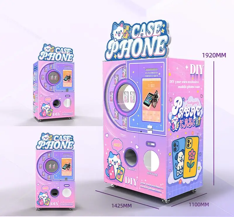 product funkyplay stylish mobile phone case vending machine automatic with custom patterns and sdk function-4