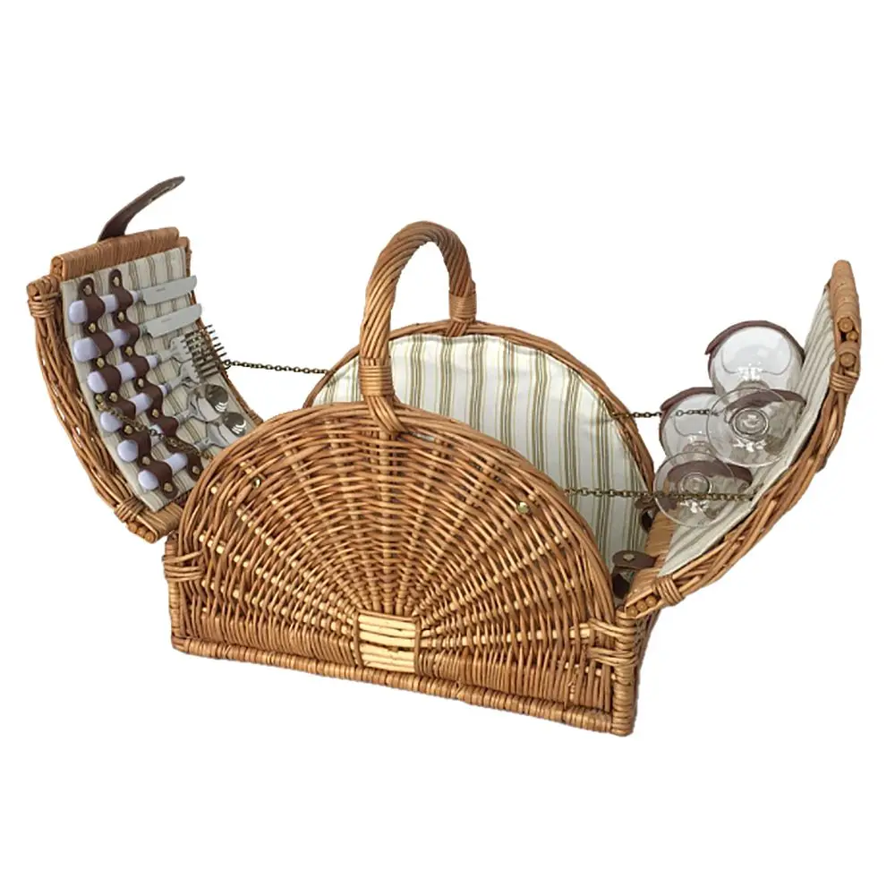 Woven Custom Wicker Picnic Basket For 4 Person Buy Picnic Basket
