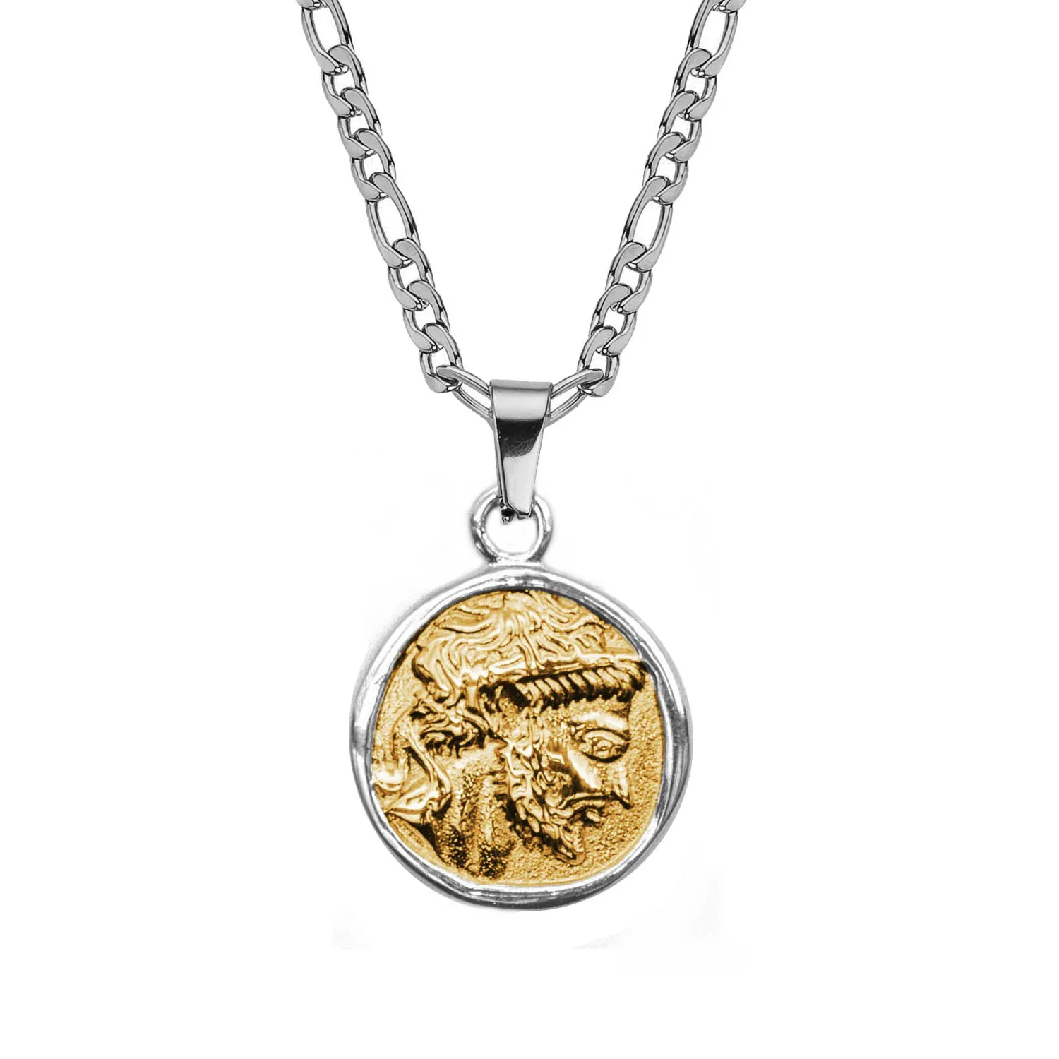 ミュージシャン HYSFORM TIMEPIECE NECKLACE Virgo Sutton Zodiac Gold-Tone Stainless Steel Tiger's Eye