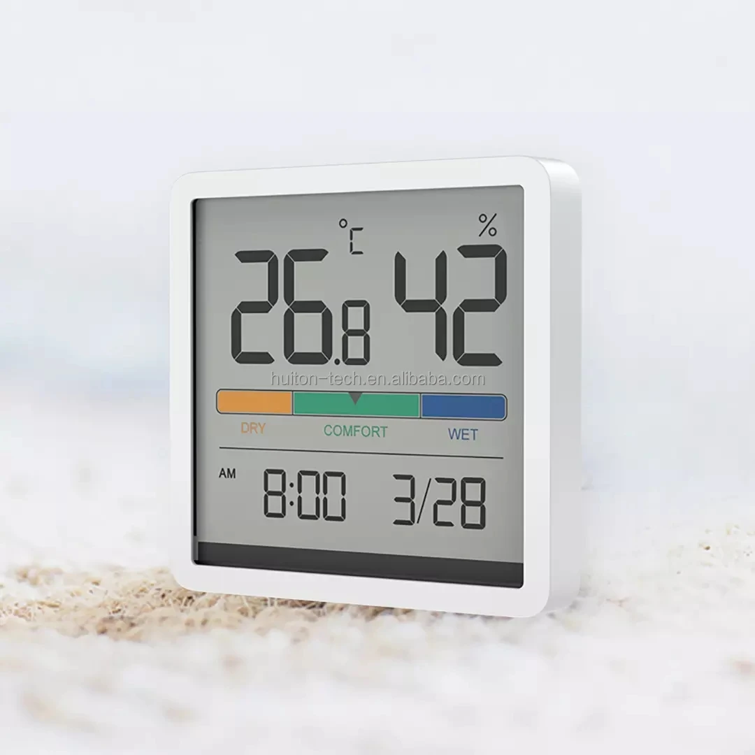 Miiiw Mute Temperature And Humidity Clock Home Indoor High