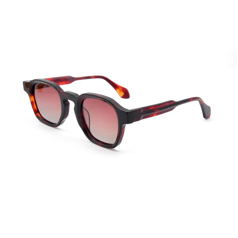 2025 Customizable Logo Polarized Square Acetate Sunglasses with TAC Lenses Fashionable Customer-Focused Design
