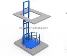 Manufacturer's 2 Ton Cargo Elevator Factory Simple Cargo Elevator  for Single Guide Rail Elevator