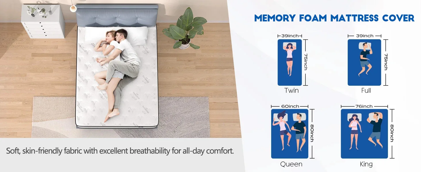 cotton mattress protector washable removable folding memory foam mattress cover-4