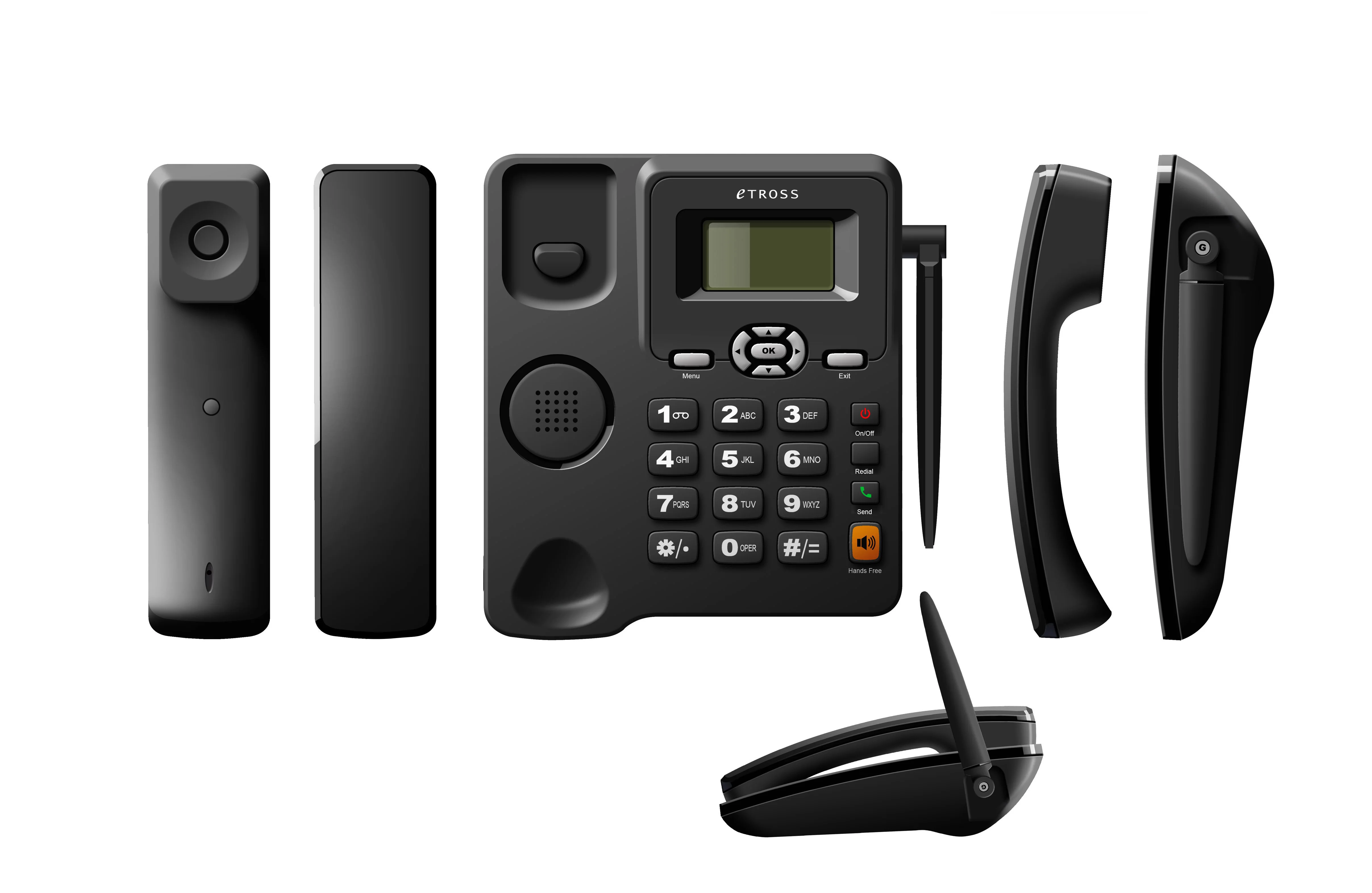 Bisofice Cordless Phone Desktop Telephone Support GSM 850/900/1800