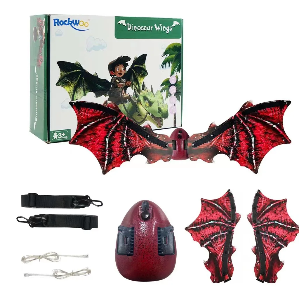 VATOS Ailes de dragon électriques rouges avec lumières LED - Cospla