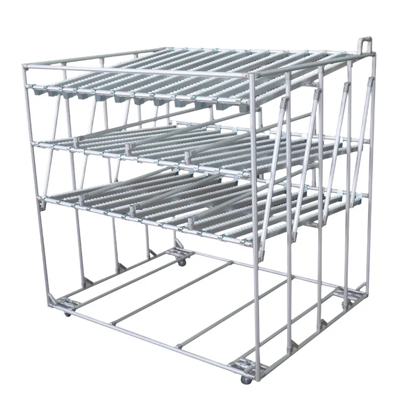 Roller Track Pipe Rack System Flow Roller Rack Assemble Aluminum Flow Rails for Shelf