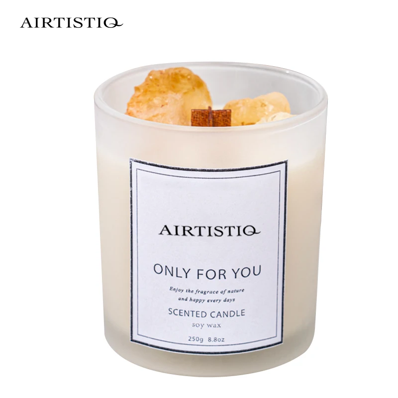 Crystal Candle Wholesale Factory Customization Romantic Soy Candles Private Label Crystal
