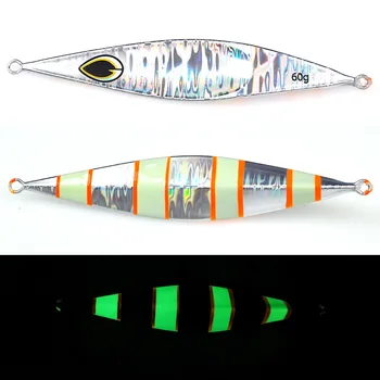 Cross-Border Spoon-Shaped Iron Plate Triangular Concave UV Laser Lure Boat Fishing Sea Fishing Slow-Jigging Metal Fish – Metal Jig – view 5