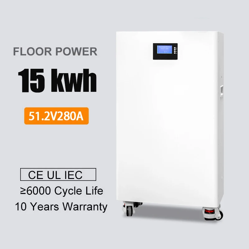 6000 CYCLES 280Ah Lifepo4 15Kw Household Energy Storage System 48V 51.2V Solar Battery 16 Pcs Can Communication Port Connected