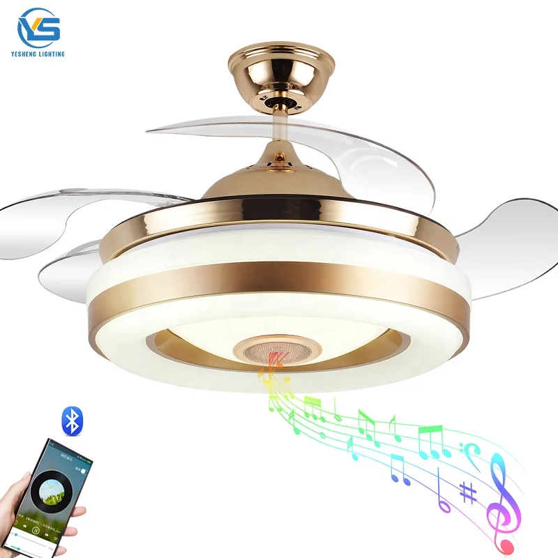 Smart Ceiling Fan Light Remote Control Kit  Speaker Smart Ceiling Fan with Lights Alexa Dimmer Compatible Living Room