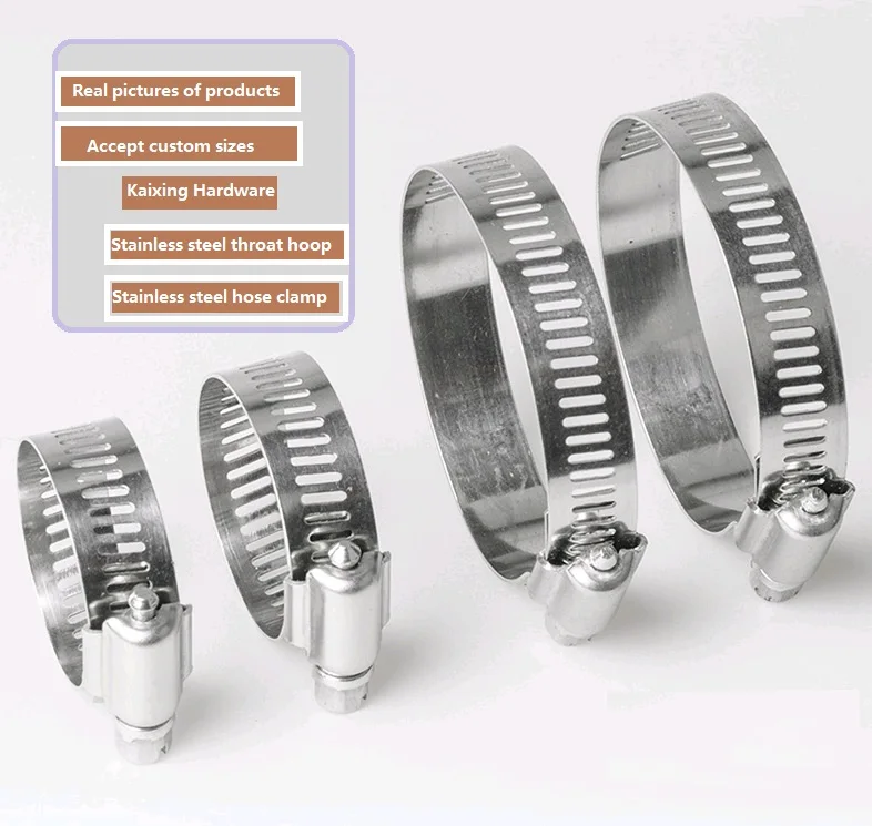Uxcell 6-12mm Stainless Steel Adjustable Gear Hose Clamps Silver Tone 10pcs