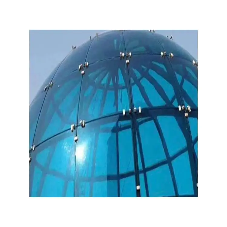 Top Quality Customized Size and Thickness Building Tempered Curved Glass Price