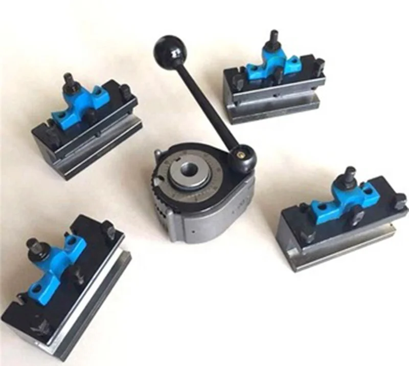 Poteau à Outils à Changement Rapide – 5 Supports, 40 Positions – Pour Tour 120-220 Mm – Neuf