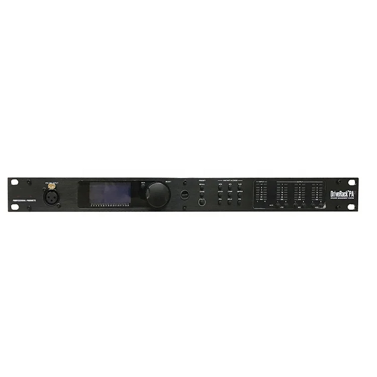 PA2 DriveRack 2 Input 6 Output Speaker Management System Professional Audio Equalizer for Stage Sound Equipment