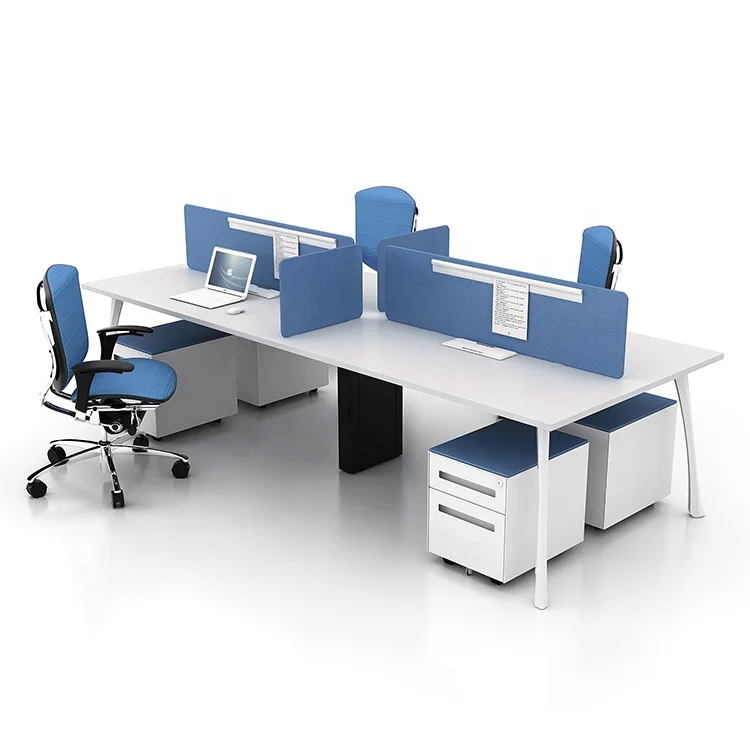 Good Price Open Space Modern Design Office Computer Desk for 4 People