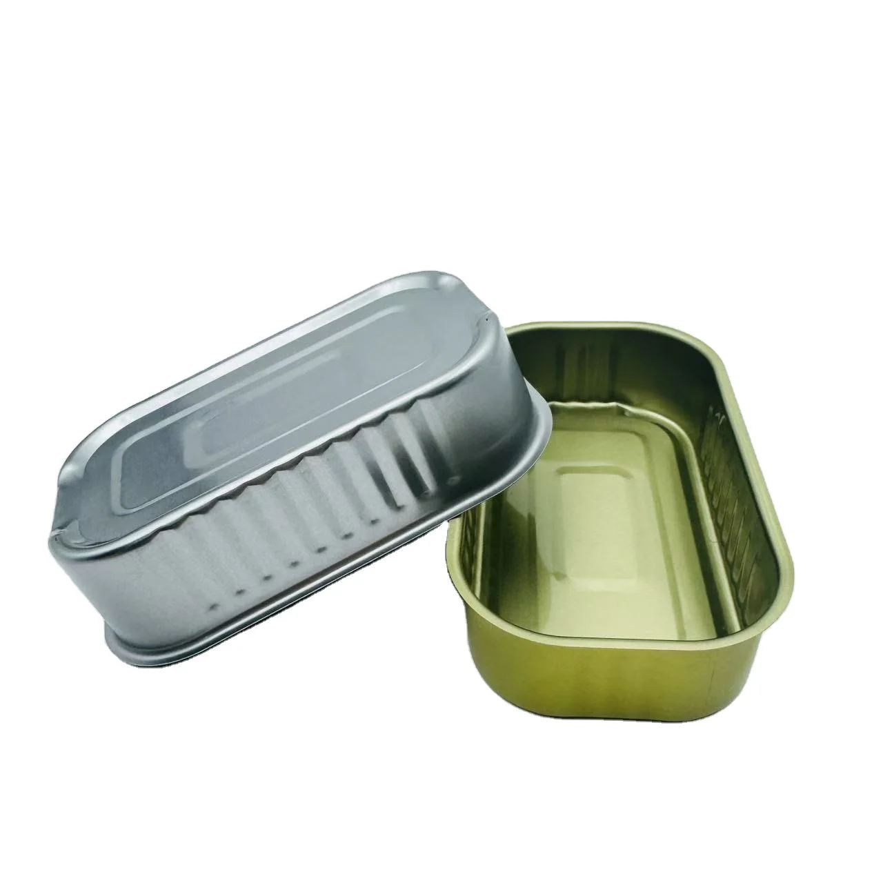 Factory Direct Square Metal Tin Box Customizable for Fish Canned Tuna Industrial Use for Food