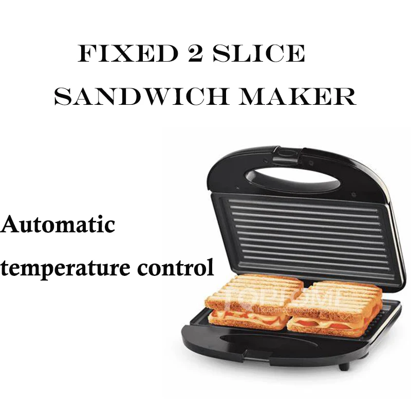 750 W Fixed Plate 2‑Slice Sandwich Maker - Image 3