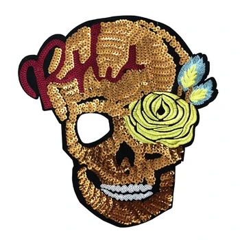 guangzhou factory changeable sequin embroidery patch
