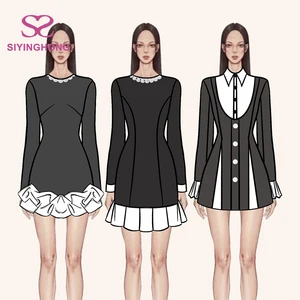 Customized High Quality Womens Clothing Manufacturers Low MOQ Long Sleeve Lace Summer Dresses Elegant Casual Women's Dresses