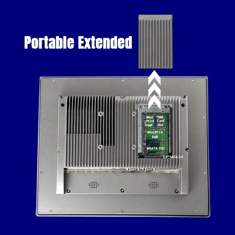 Industrial Computer Win 10 Embedded Touch Panel Pc with Waterproof Ring