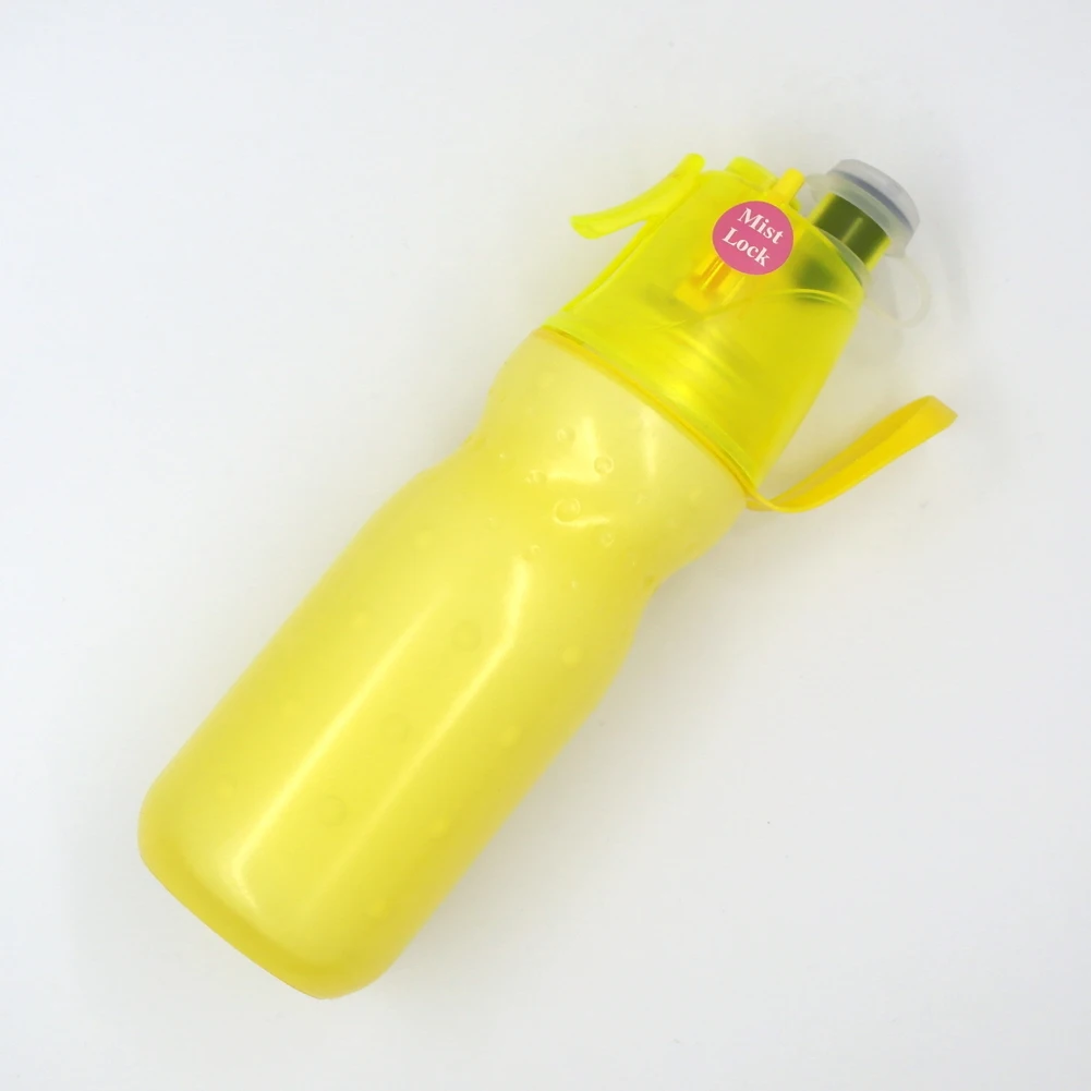 New 590ml Colorful LDPE Spray Cool Summer Sport Water Bottle