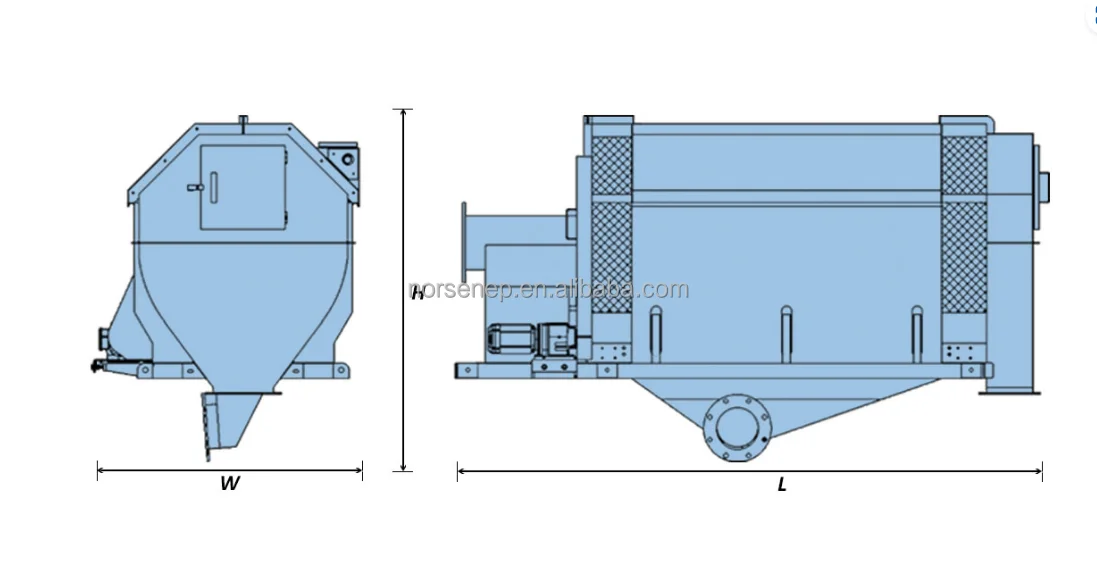 New Internally-Fed Rotary Drum Screen for Wastewater Treatment