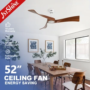 1stshine Ceiling Fan Factory Contemporary Solid Wood Silent Copper Motor Remote Ceiling Fan with Remote