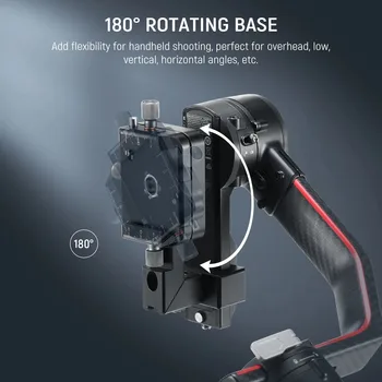 NEEWER RS4 RS3 Vertical Camera Mount for DJI Ronin RS4 RS3 Pro RS 3 RS 2 Gimbal Stabilizer 180 Rotating Base for YouTube TikTok product image