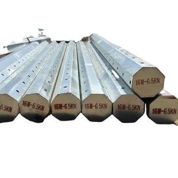 80 And 90 Feet Poles Galvanized Telescopic Steel Pole Round Tapered ...