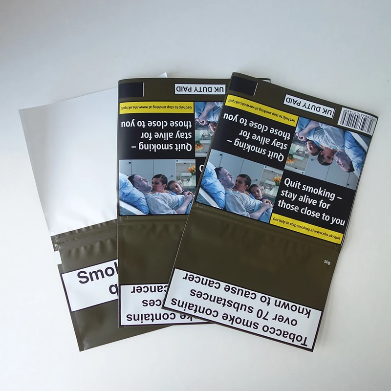 tobacco packing pouch Hot Sale Plastic 50g Rolling Tobacco Pouch/tobacco Packing Pouch/Tobacco  Pouch Bag with Zipper