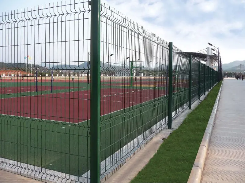 product 6 gauge galvanized welded curved 3d wire mesh fence razor barbed panels-13