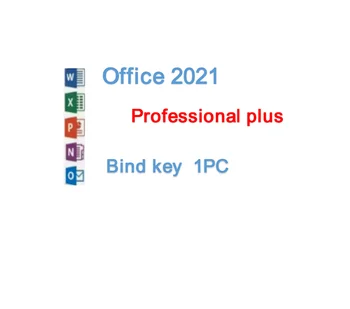 Office 2021 professional plus bind key retail box office 2021 pro plus DVD/ pkc medialess retail box