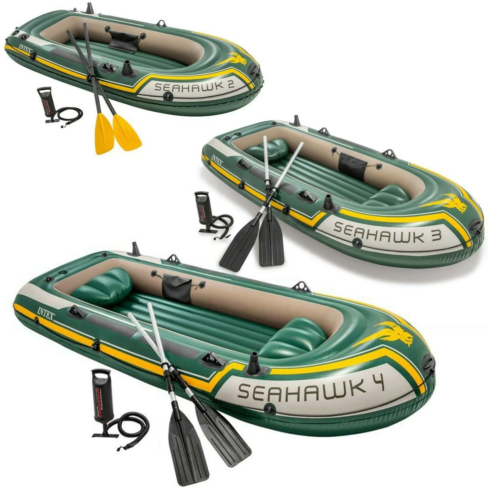Alibaba.com: Intex 68351 Seahawk 4 People Boat Set, PVC 