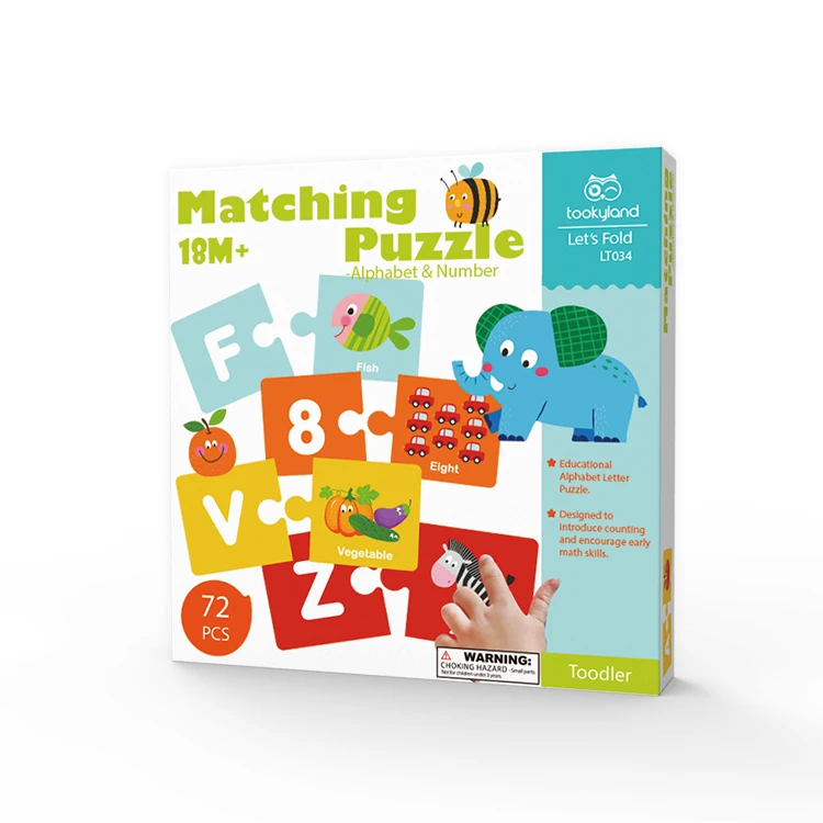 RTS 2025 Alphabet and Number Matching Puzzles Educational Toys for Child to Learning