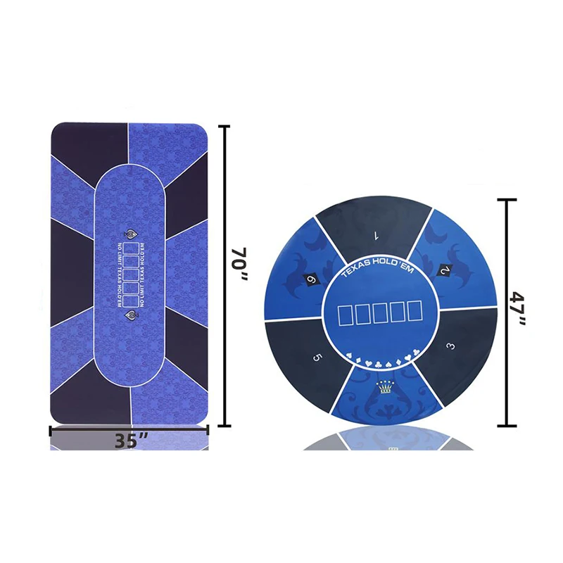 VEVOR Poker Table Top, 70 X 35 In. Poker Mat For Table, 6-8 Players Foldable Poker Table Top With Carrying Bag, Waterproof PKZD705X355IQECM4V0 - The Home Depot